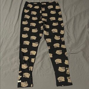 Hello Kitty Black and Cream Kids Leggings